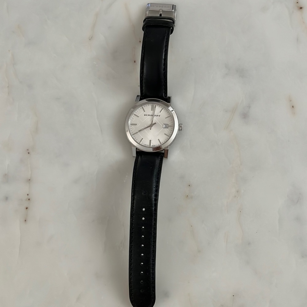Burberry men’s stainless steel watch